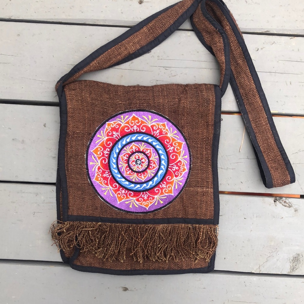 Gypsy rose embroidered ohm bag